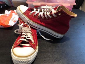 maroon converse high tops mens