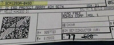 (5 PCS) SCM1293A-04SO 9.9V (Typ) Clamp 1A (8/20µs) Ipp Tvs Diode SMD SC-74 ROHS
