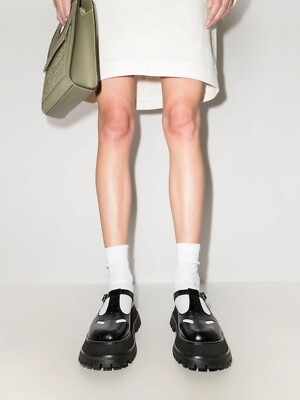 Burberry Aldwich T Bar Platform Mary Jane Shoes EU 37 UK