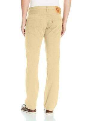 Levi's 501 Men's Straight Leg Original Fit Button Fly Jeans Yellow
