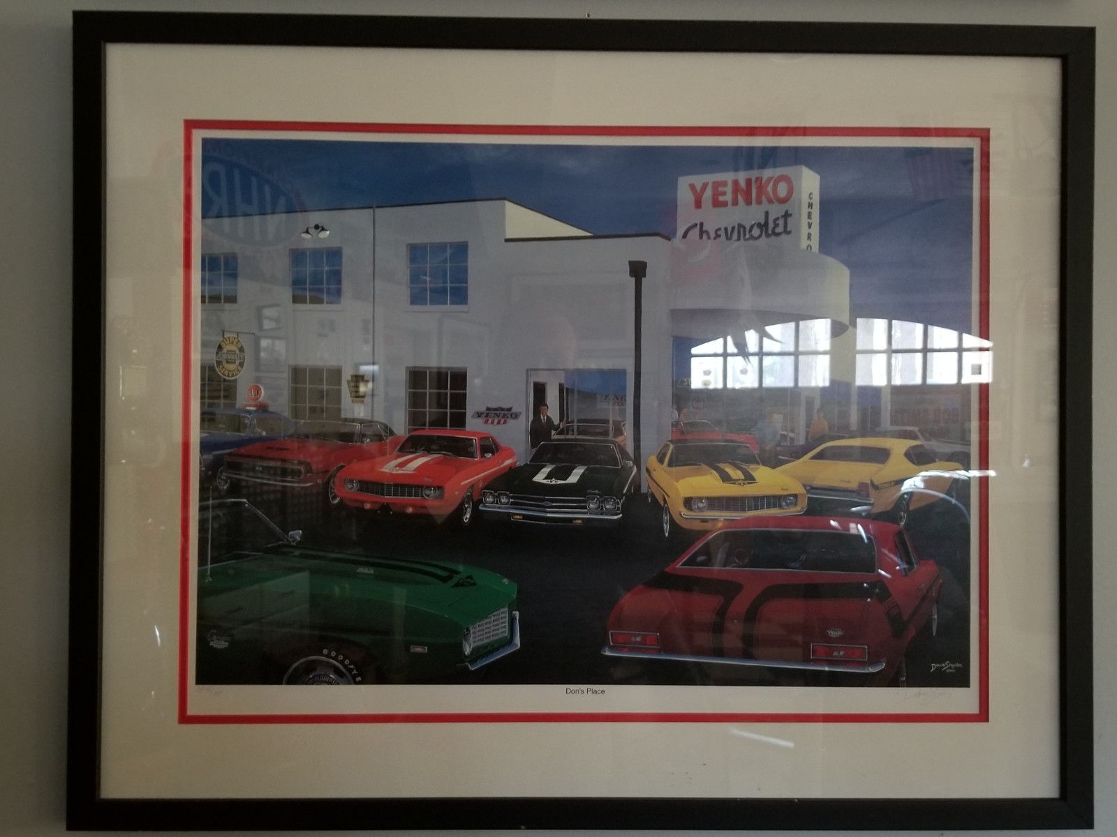 David Snyder Car Art Dons Place AP 41 of 95 Large Collection Avail