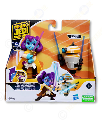 Star Wars Jung Jedi Adventures Hasbro Lys Solay & Trainings-Droide
