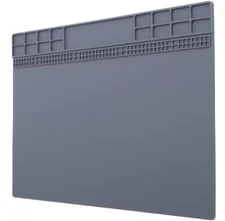 Watchmaker's Eyeglass Rubber Bench Mat Anti-Slip Jewelry Watch Repair Tools Gray