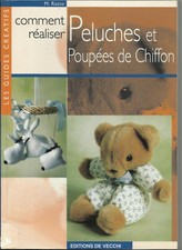 LIVRE COUTURE TISSU PELUCHES POUPEES CHIFFON JOUETS