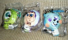 Lot of 3 DISNEY PIXAR TOYS McDonald's 22, Buzz, Mike Wazowski MIP 1, 3, 4