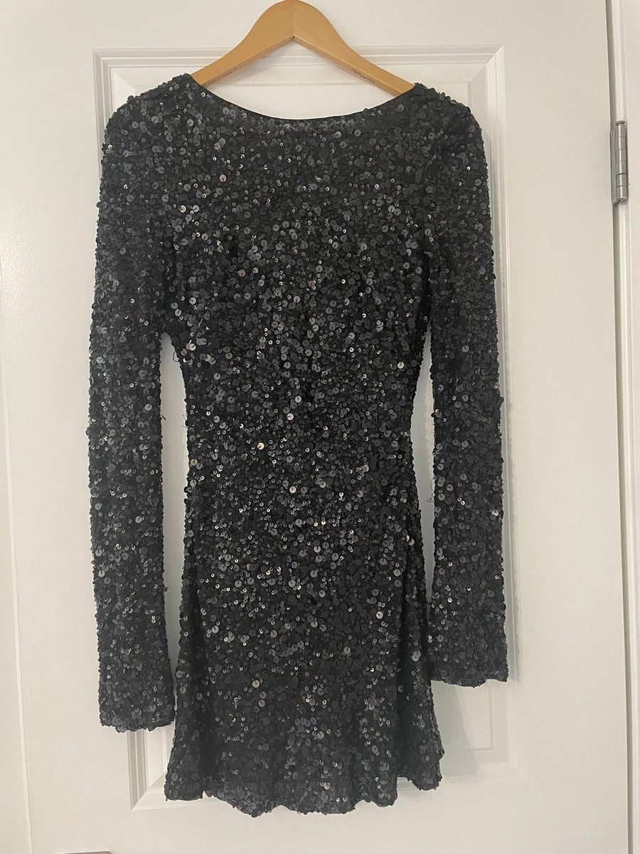 Antik Batik Black Sequin Dress