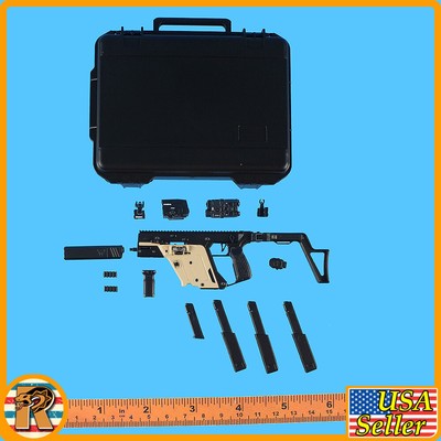 Compact Weapons 2 - Vector SMG Tan & Black A - 1/6 Scale - Easy Simple Figures