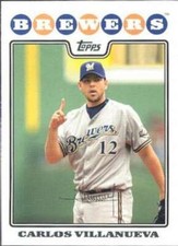 2008 Topps Update #UH38 Carlos Villanueva Brewers 