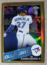 2020 Topps Chrome Ben Baller 1985 Design Gold Refractor Vladimir Guerrero Jr /50