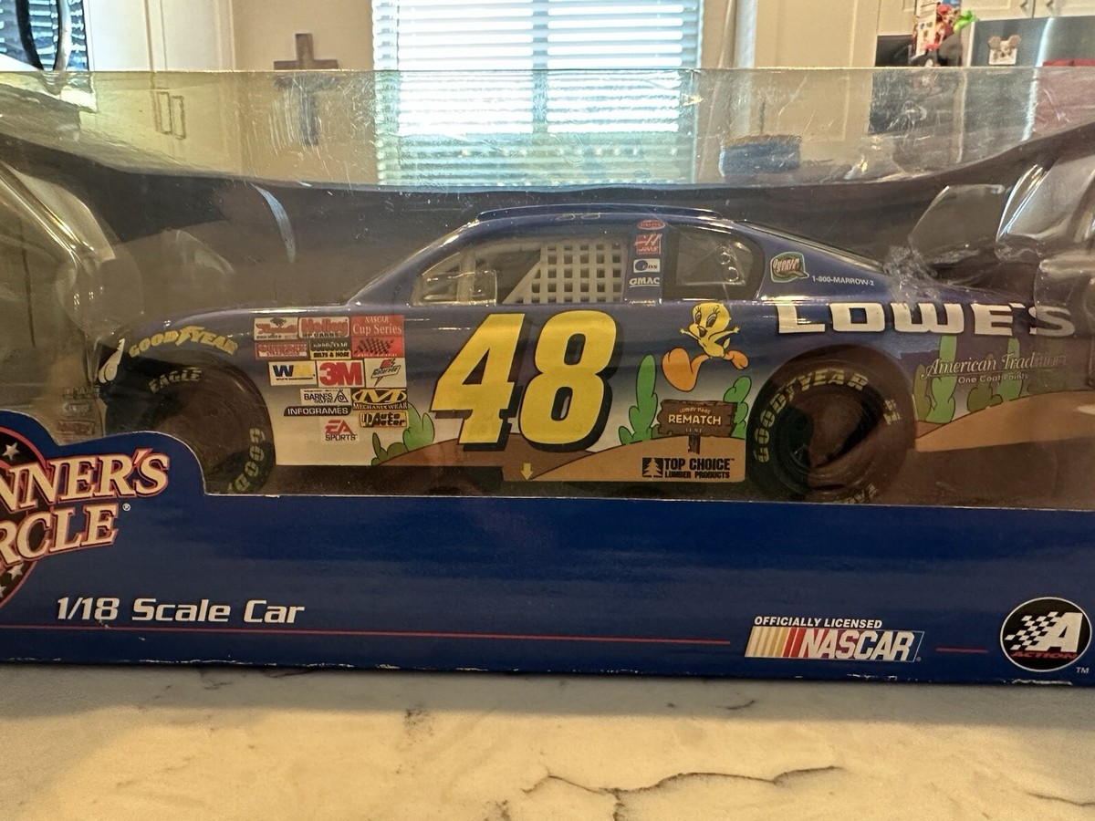 Jimmie Johnson NASCAR #48 Winner's Circle Looney Tunes 1:18 Scale