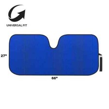 Motor Trend Auto Sun Shade - Blue Jumbo Windshield Front Window Protection