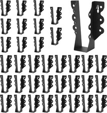 36 Pcs 2x6 Joist Hangers,Q235B Steel Black Powder Coated Rafter Hurricane