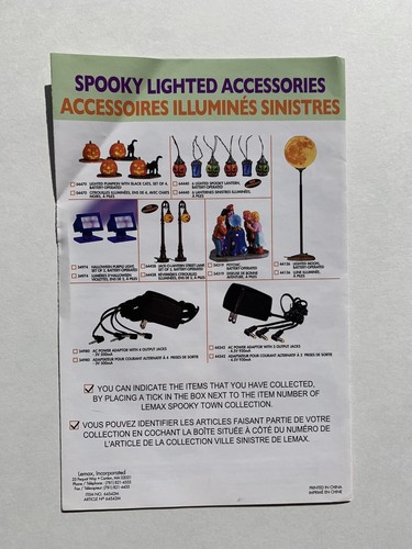 Lemax 2006 Spooky Town Michaels Collectible Brochure Catalog Booklet Halloween - Afbeelding 2 van 3