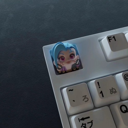 LOL Game League Of Legends Zeri Jinx stereoscopic Keycap For Mechanical Keyboard - 第 4/6 張圖片