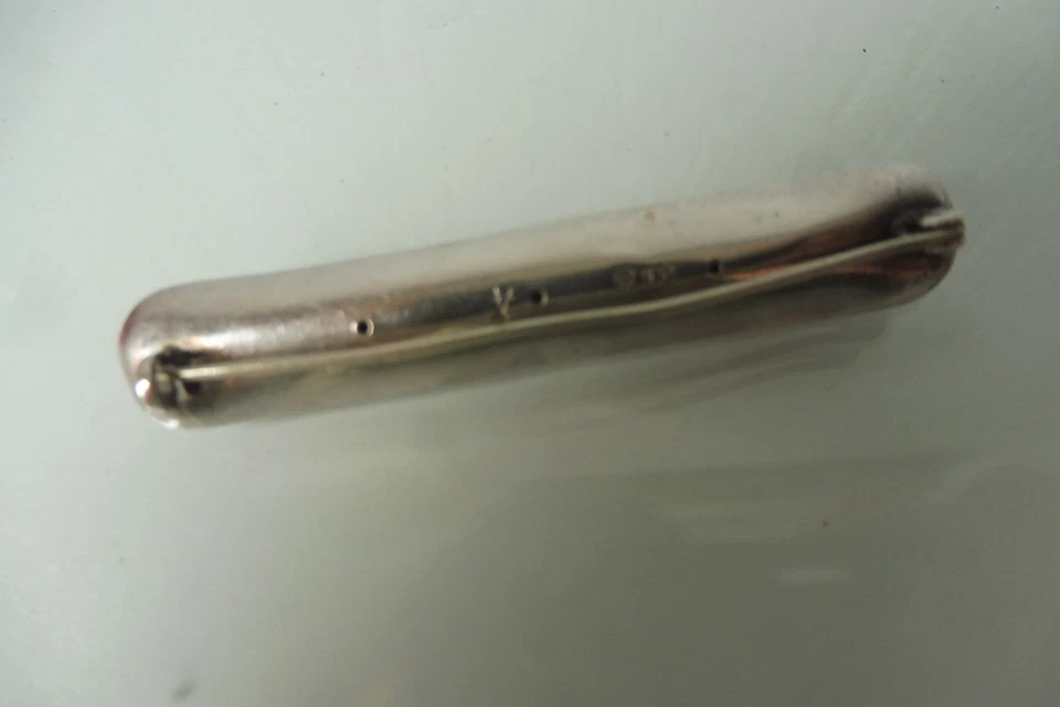 Bella Vecchia Spilla / Spilla 935 Argento Con Corallo - Immagine 3 di 4