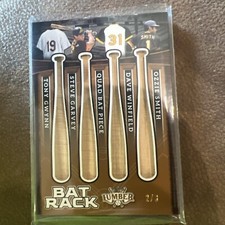 2024 Leaf Lumber Bat Rack Game-Used Gwynn Smith Winfield Garvey 2/8