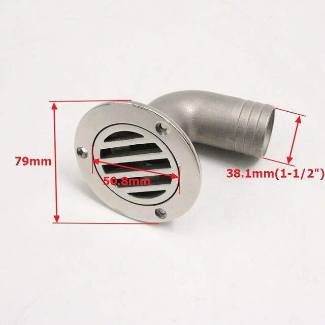 Heavy Duty 1" /25mm Deck Drain 90 Degree Boat Plumbing Fittings eBay