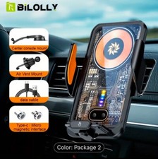 15W Wireless Charger Car AirVent Magnetic Holder For iPhone Samsung Android Gift