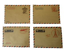 10pcs Vintage Envelopes Mini Retro Airmail Brown Kraft Paper 10cm x 7.5cm