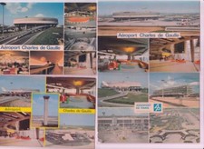 AIRPORT Paris Charles De Gaulle 17 Postcards Pre-1980 (L3821)