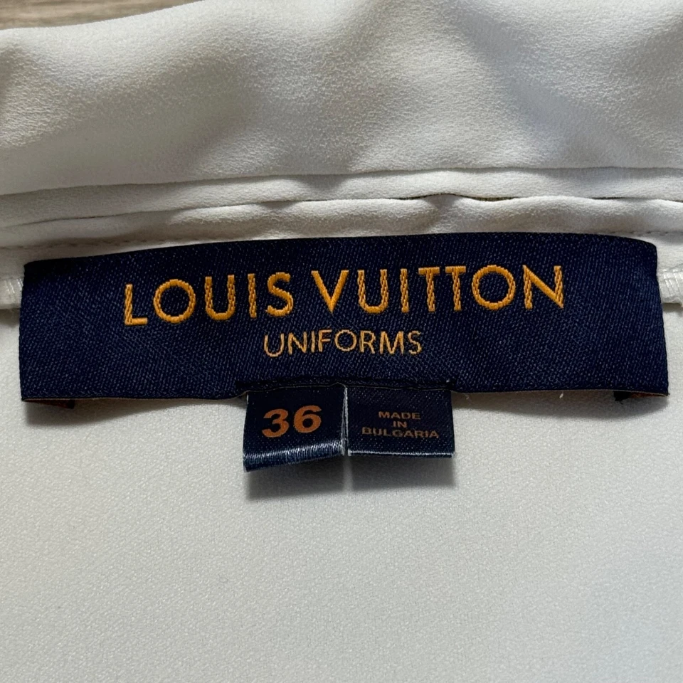 Женские блузки рубашка с длинным рукавом Louis Vuitton униформа размер 38 белый - Изображение 4 из 4