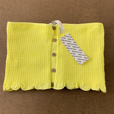 Out From Under Womens Medium/Large Yellow Textured Strapless Bandeau Top NWT