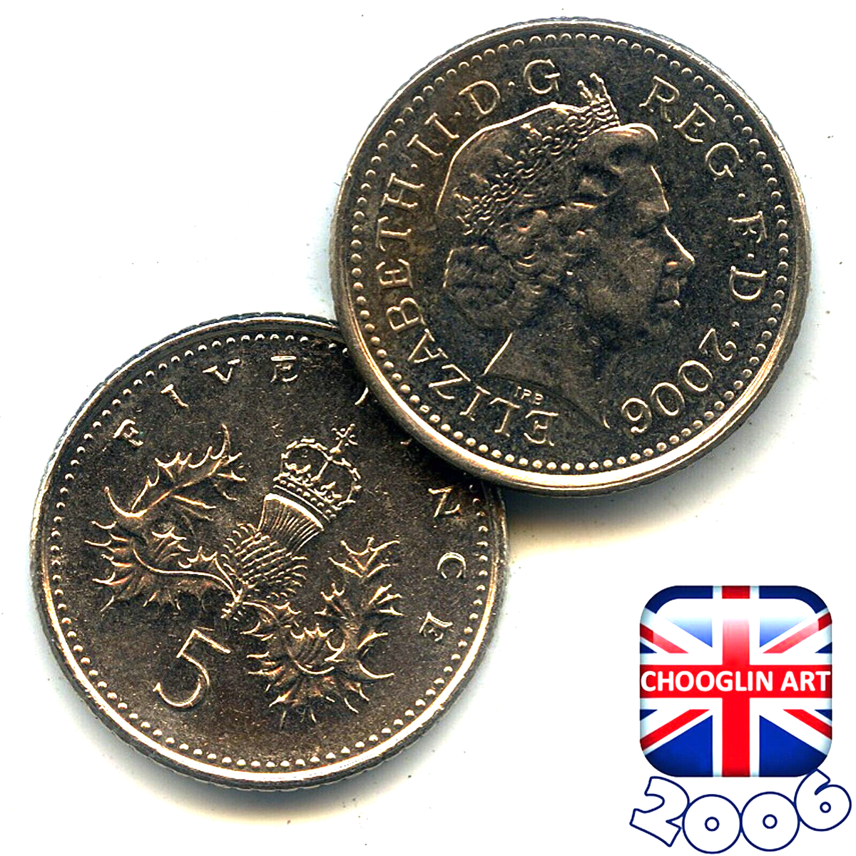 A BRITISH 2006 ELIZABETH II FIVE PENCE 5p coin, 20 Years Old! | eBay UK