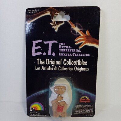 New Vintage 1982 E.T. The Original Collectibles 2'' PVC Figure Blanket W/Computer