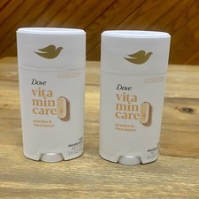 2x Dove Vitamin Care Deodorant Women  s Peaches  Shea Butter Aluminum Free New