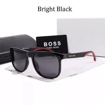 Neue modische Herren Damen Sonnenbrille Unisex Hugo Boss Brille Geschenk schwarz/blau Geschenke