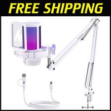 RGB USB Gaming Microphone with Noise Cancellation