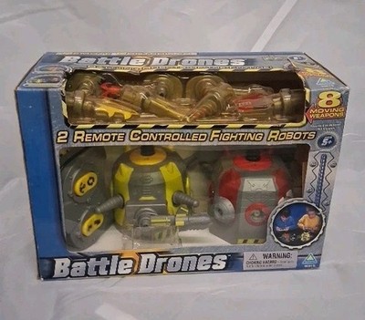 Vintage Battle Drones Fighting Robots Remote Control Toymax 2001 Sealed! #2