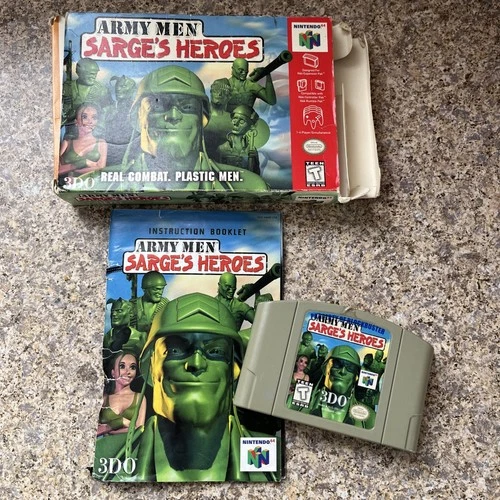 1999 N64 Army Men Sarges Heroes In Box With Manual