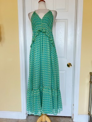 NAF NAF PARIS ruffle maxi halter dress size 42 France size 10/12 USA | eBay NAF NAF PARIS ruffle maxi halter dress size 42 France size 10/12 USA | eBay