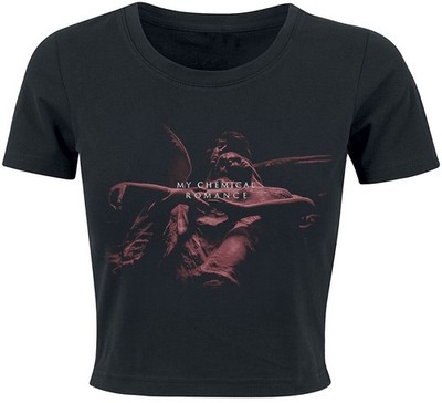 My Chemical Romance T-Shirt Damen Angel Crop schwarz Band-Merch, Bands