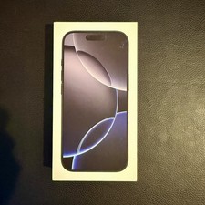 Apple iPhone 16 Pro Empty Box Only Black Titanium 128GB MYM93LL/A BOX ONLY