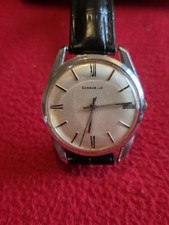 Vintage Caravelle Mens Watch Manual Wind Working Order.