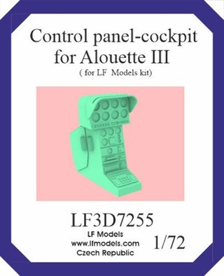 LF Models LF3D7255 1:72 Bedienteil - Cockpit für Alouette III.