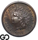 1866 Indian Head Cent Penny *Shattered Obverse Die* Choice BU++ Scarce Key Date