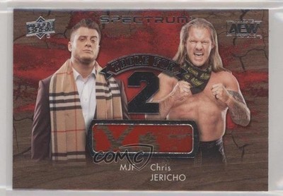 2021 Upper Deck AEW Spectrum Table for 2 Relics MJF Chris Jericho #T2-13 0ze5