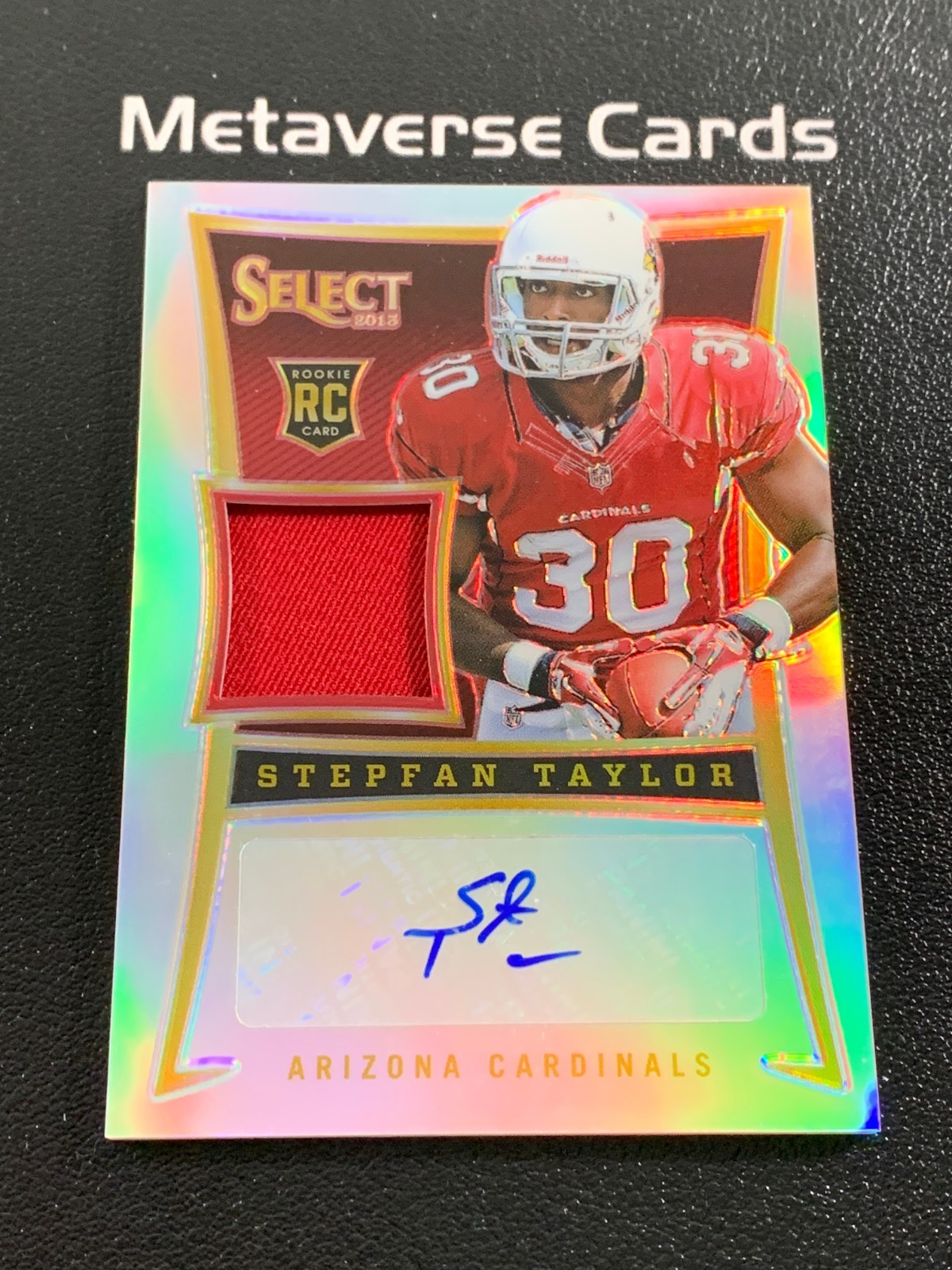 Stepfan Taylor Panini Select #237 Jersey Autograph