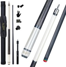 Carbon Fiber Pool Cue 12.5mm Rainbow Tip Low Deflection