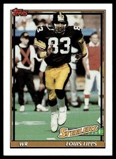 1991 Topps Louis Lipps Pittsburgh Steelers #307