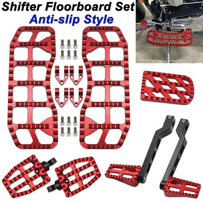 Red Floorboard Shifter Foot Pegs Kit For Harley Touring Road King Glide 1988-
