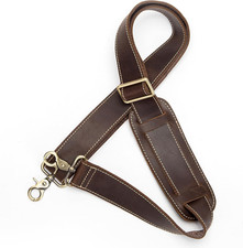 Genuine Leather Shoulder Strap Bag Strap Replacement 60 inches Long Adjustabl...