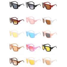 Fashion Women Oversized Square Sunglasses Retro Big Frame Outdoor Shades Glasses