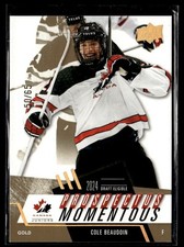 2024-25 Upper Deck Team Canada Juniors Prospectus Momentous Gold Cole Beaudoin