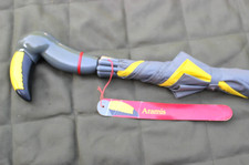 VINTAGE ARAMIS RAINBIRD UMBRELLA ORIGINAL TAG TOUCAN HANDLE