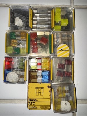 Lot of 9 Box Of Mix fuses - New Eaton Bussmann - Free Shipping