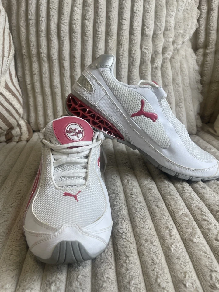 Corredores femininos PUMA Cell Cerae II branco vermelho - Imagem 4 de 4